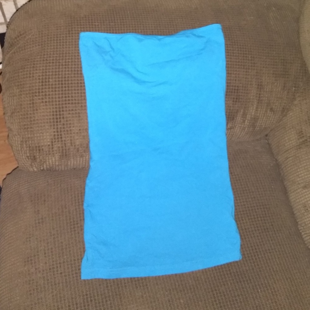 Blue tube top